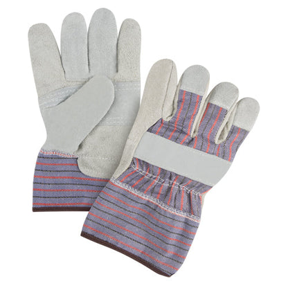 Gants Premium Patch Palm Fitters, Grande taille, paume en croûte de cuir de vachette, doublure intérieure en coton