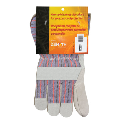 Gants Premium Patch Palm Fitters, Grande taille, paume en croûte de cuir de vachette, doublure intérieure en coton