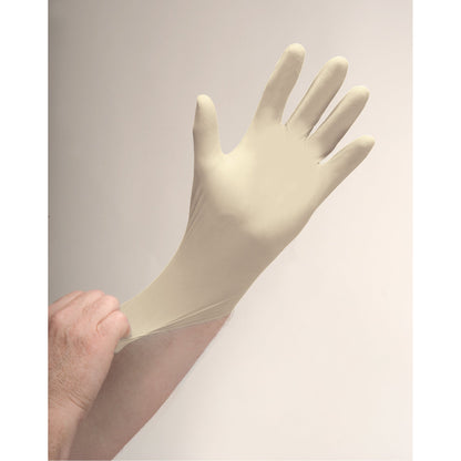 Premium Sensitive Skin Examination Gloves, X-Large, Latex, 4-mil, Powder-Free, Natural
