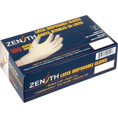 Premium Sensitive Skin Examination Gloves, Small, Latex, 4-mil, Powder-Free, Natural