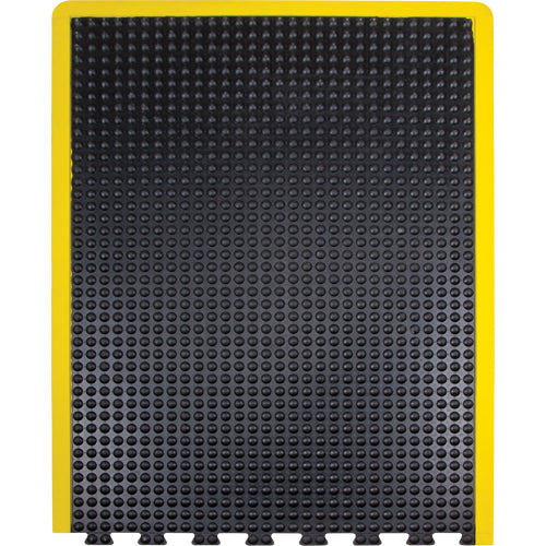 Tapis anti-fatigue Dome, à bulles, 3' x 4' x 1/2", noir, caoutchouc