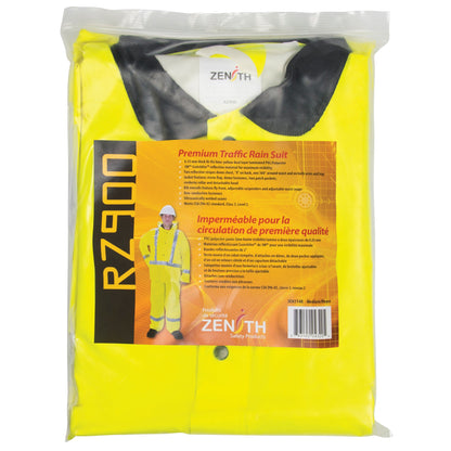 Ensemble de pluie haute visibilité RZ900, polyester/PVC, taille M, jaune citron