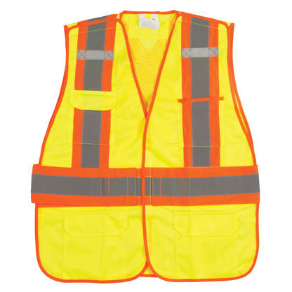 Gilet de géomètre haute visibilité conforme aux normes CSA