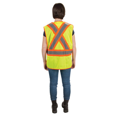 Gilet de géomètre haute visibilité conforme aux normes CSA