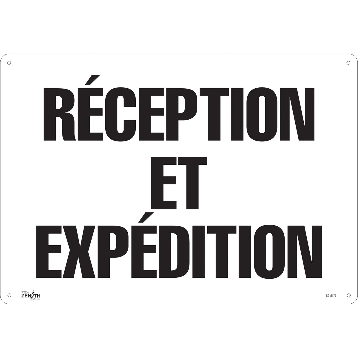 "Receiving and Shipping" Sign