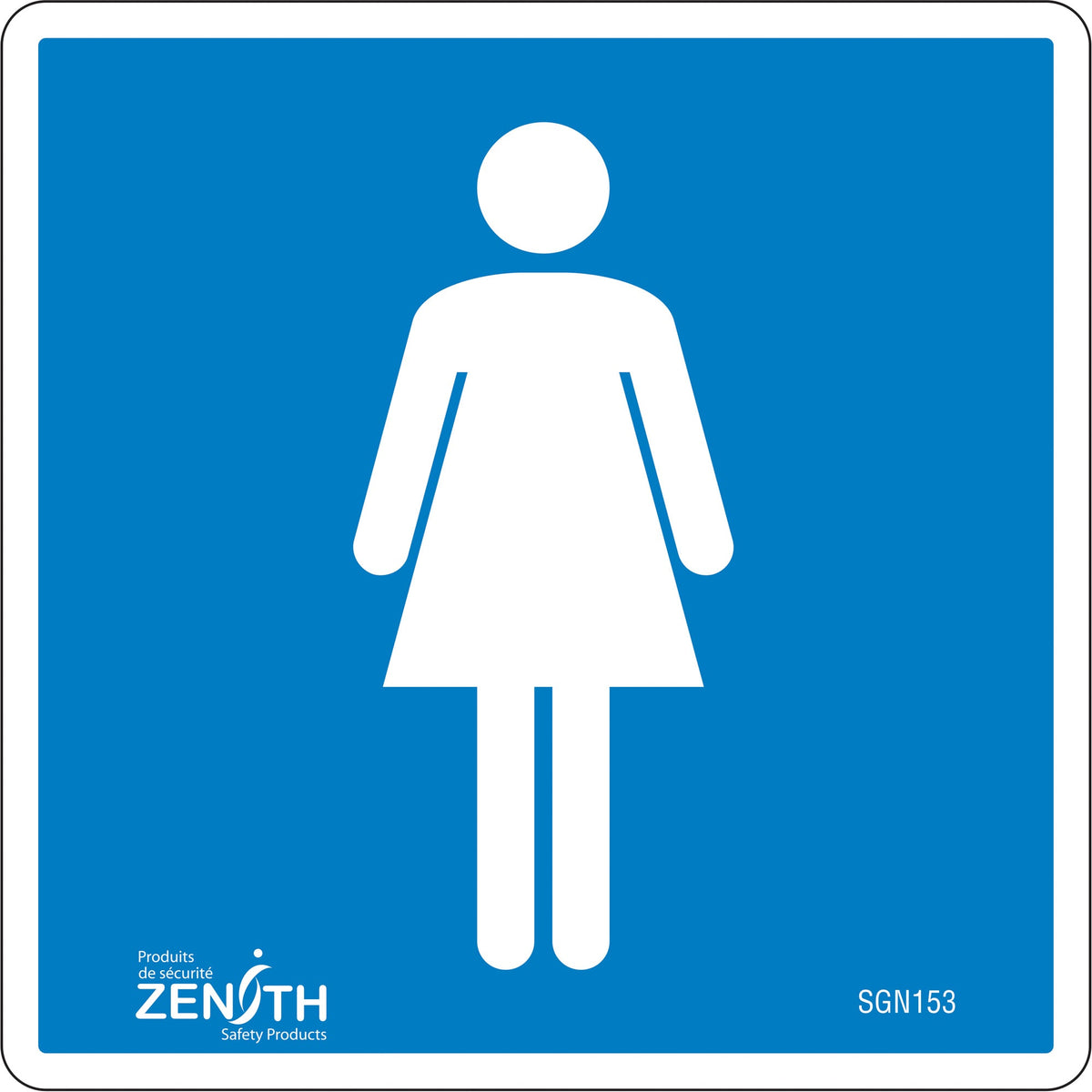 Panneau de sécurité normalisé de l'ACNOR pour les femmes