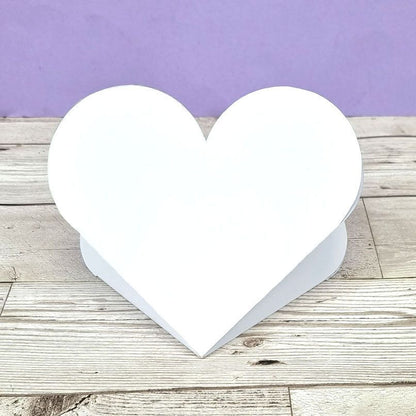 Blancs de cartes et enveloppes de luxe prédécoupés – Carte pliée en forme de cœur