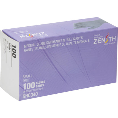 Gants jetables de qualité médicale, petits, en nitrile, 6 mil, sans poudre, noirs, de classe 2