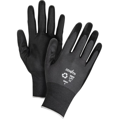 Gants respirants écologiques enduits, 7, enduction mousse nitrile, jauge 21, doublure nylon/RPET