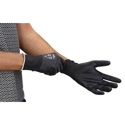 Gants respirants écologiques enduits, 7, enduction mousse nitrile, jauge 21, doublure nylon/RPET