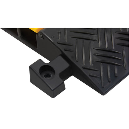 Protecteur de câble en polyuréthane, 3 canaux, 90 cm L x 50 cm l x 7,6 cm H