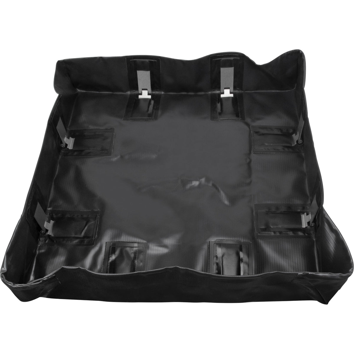 Collapsible Berm, 60 US gal. Capacity, 4' W x 4' L x 6" H, Snap-Up Bracket
