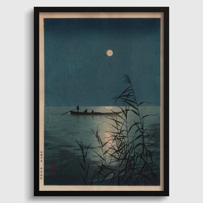 Shoda Koho Moonlit Sea Giclee Print: Vintage Japanese Ukiyo-e Art