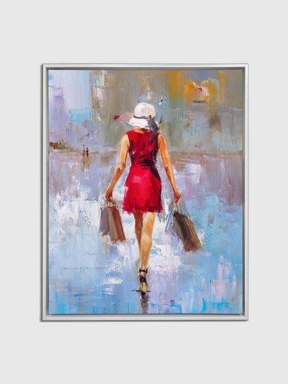 Art mural-Dame de la mode-Impression sur toile