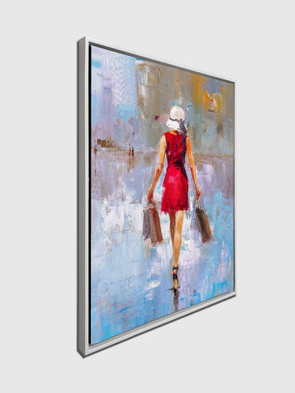 Art mural-Dame de la mode-Impression sur toile