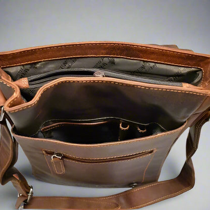Sac bandoulière en cuir Greenwood