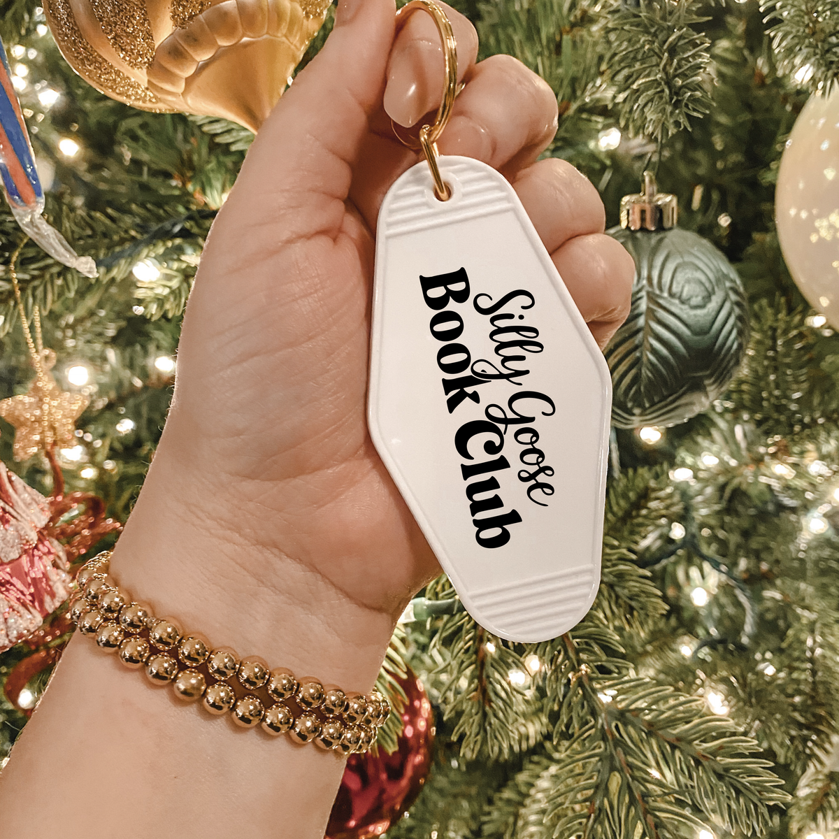 Silly Goose  Bookclub Keychain