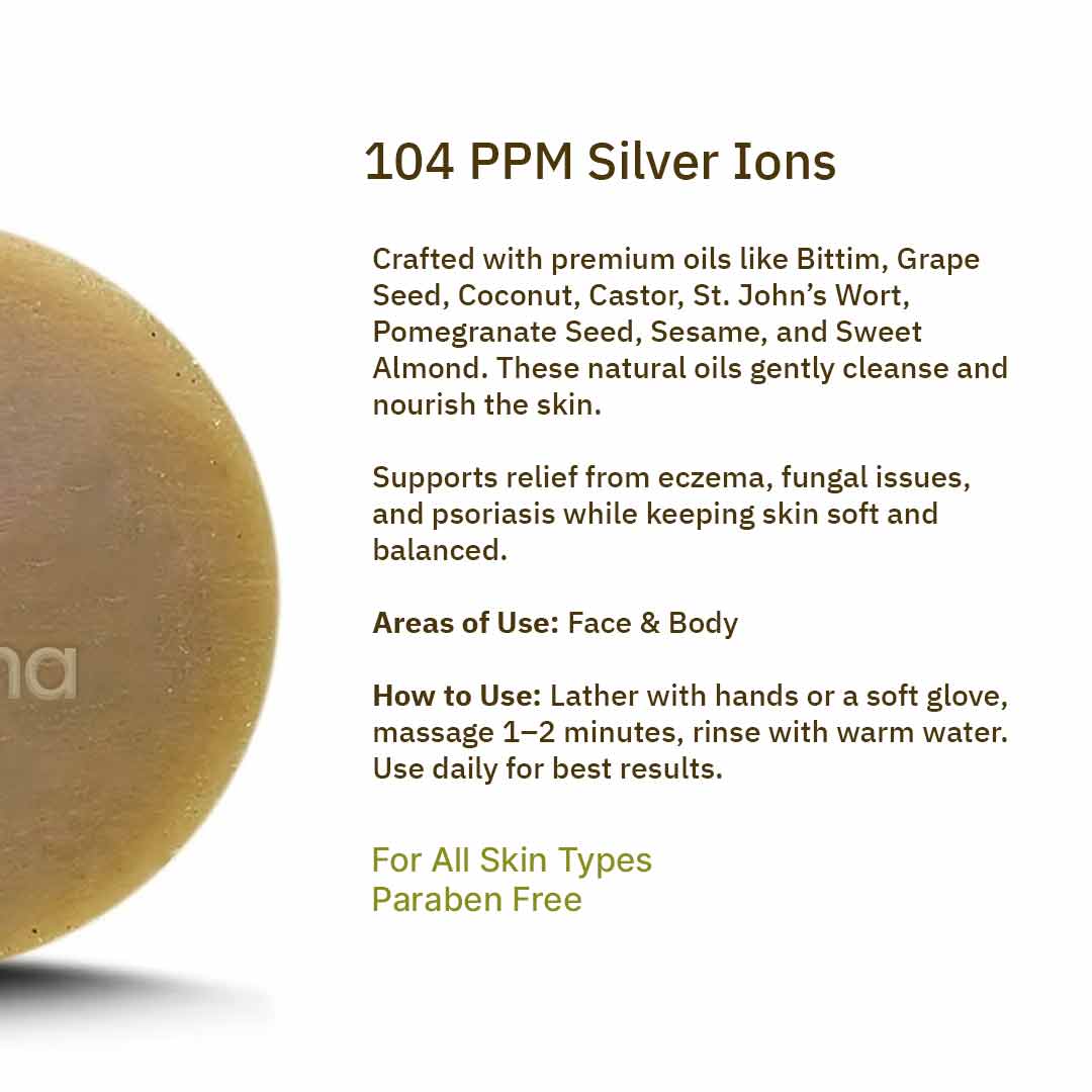 Savon naturel argent – Soin des peaux sensibles et sèches (Eczéma)