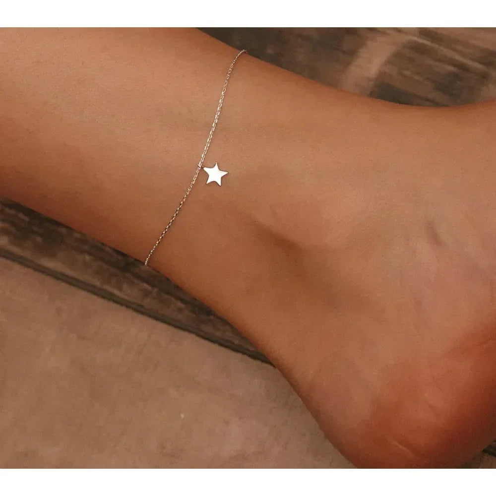 La Cheville Étoile Céleste en Argent Sterling 925