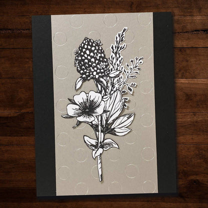 Sketchy Floral - Hello 4x6" Clear Stamp Set 19075