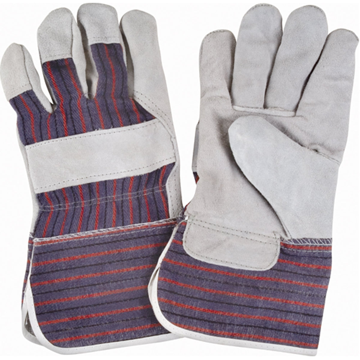 Gants Rugged Fitters, grande taille, paume en croûte de cuir de bovin, doublure intérieure en coton