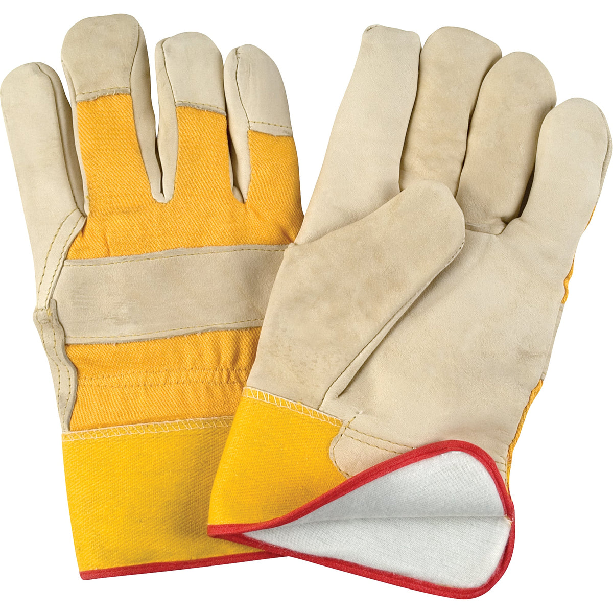 Gants de soudeur anti-abrasion doublés pour l'hiver