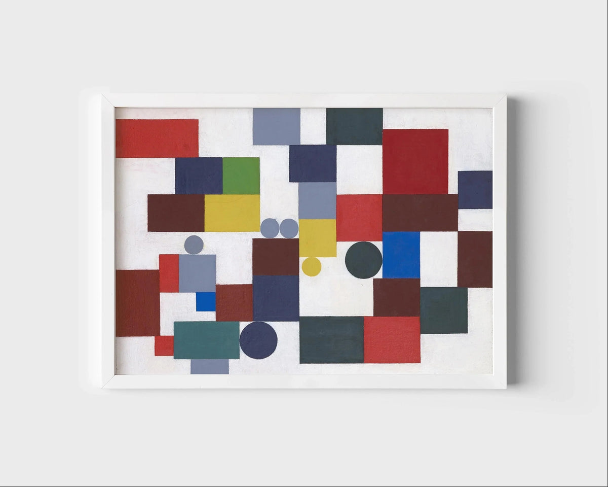 Sophie Taeuber-Arp Bauhaus Print: Modernist Wall Art, Handframed Option