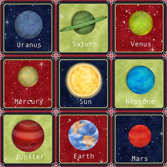 Marche Spatiale par Shelly Comiskey - Petites Planètes dans de Petites Boîtes - Multicolore
