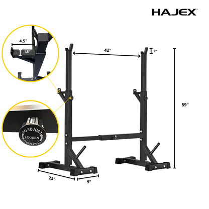 Rack à Squats Ajustable | HAJEX