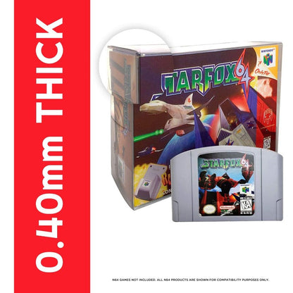 Protecteur EVORETRO 0.40MM pour boîte StarFox 64 ou Hey You, Pikachu - Paquet de 1