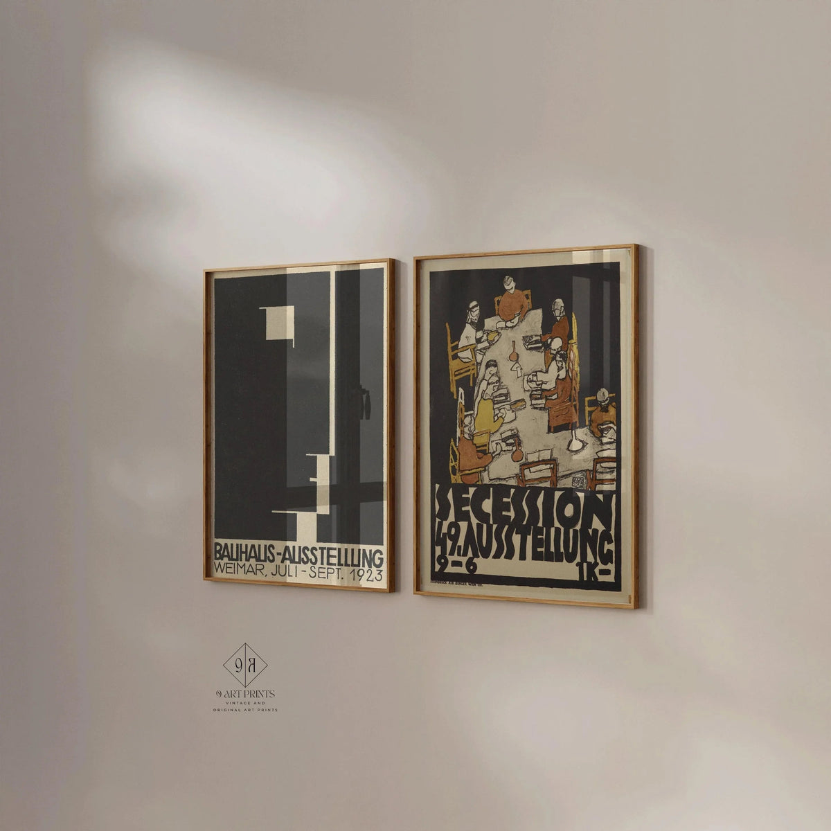 STATEMENT DUO Bauhaus Egon Schiele Ausstellung Posters |  | Mid-Century Modern Art Prints available framed