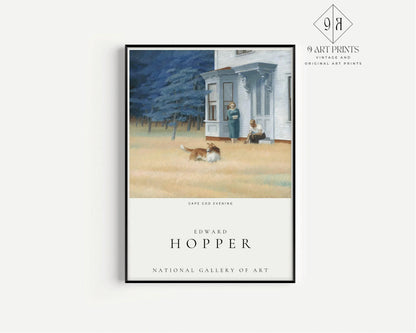 Edward Hopper Exhibition Poster Set: Cape Cod Morning and Evening