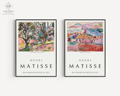 Henri Matisse Art Print Set: Olive Trees & Collioure, Museum Quality