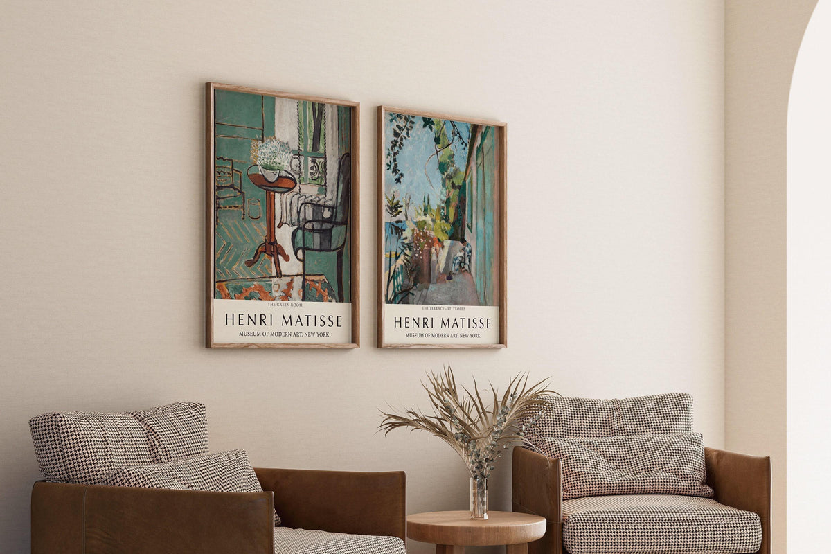 Henri Matisse Art Print Set: The Green Room & St. Tropez
