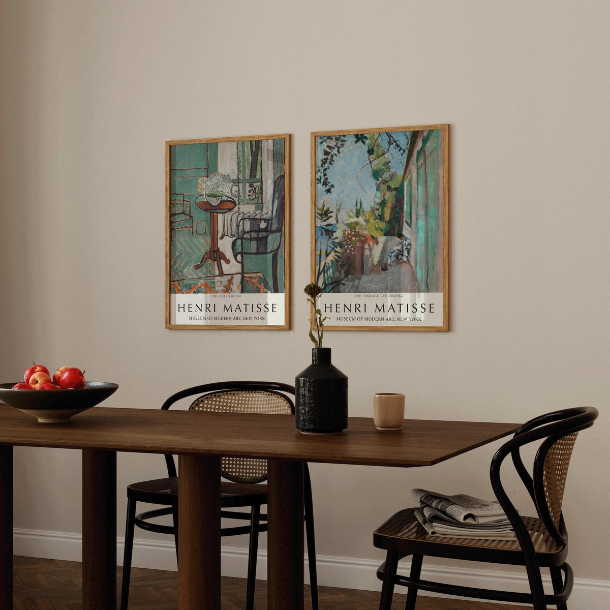 Henri Matisse Art Print Set: The Green Room & St. Tropez