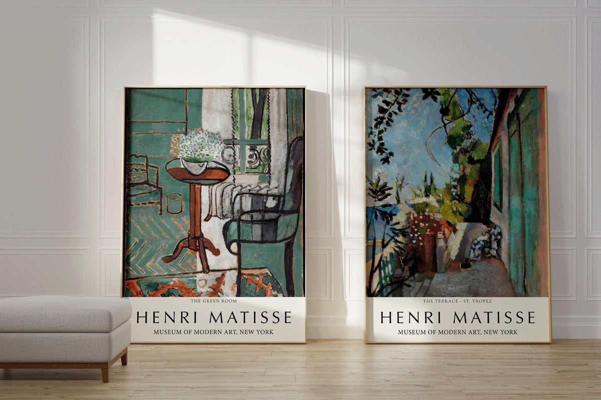 Henri Matisse Art Print Set: The Green Room & St. Tropez