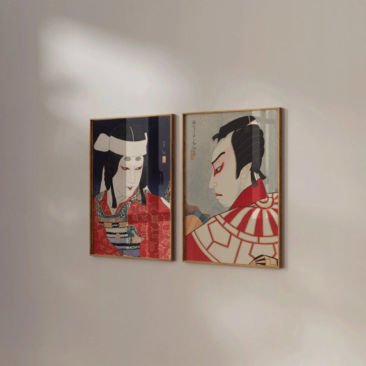 Natori Shunsen Kabuki Actor Prints: Japanese Shin Hanga Ukiyoe Poster Set