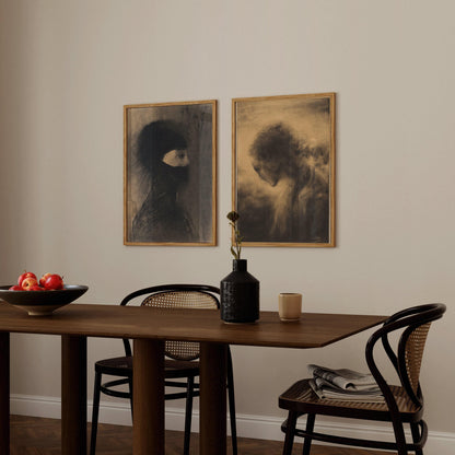 Odilon Redon & Stamkart Art Prints: Dark Academia Surrealist Decor