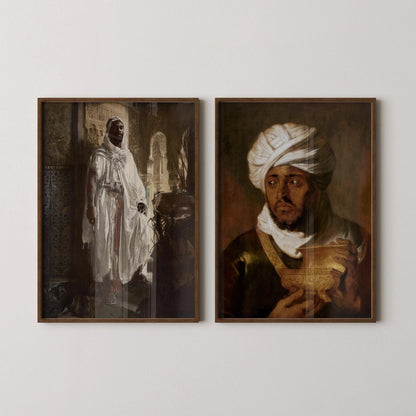 Orientalist Art Prints: Moorish Chief & King - Edouard Charlemont, Rubens