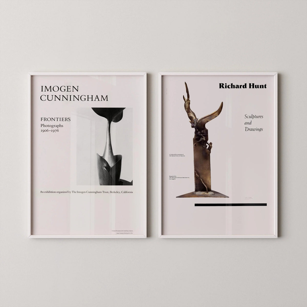Imogen Cunningham & Richard Hunt Posters: Minimalist Art Prints