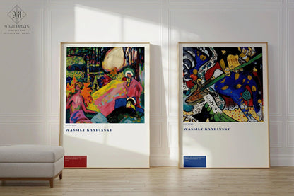 Kandinsky Abstract Art Prints: Weisser Klang & St. George Duo