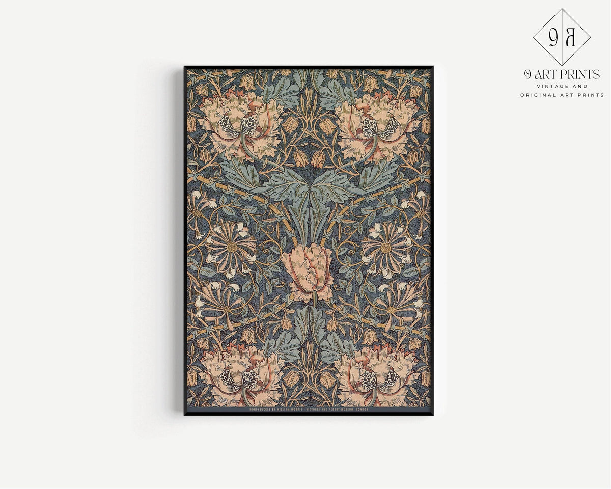 William Morris Prints: Vintage Botanical Art Duo, Framed Option