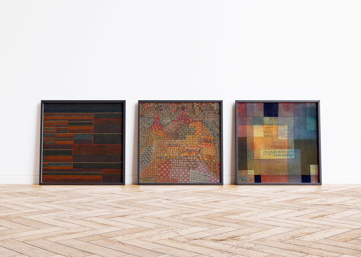 Paul Klee Trio: Fine Art Giclee Prints on Hahnemuhle Paper