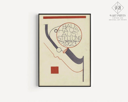 STATEMENT TRIO Vintage Bauhaus | Mid-Century Ausstellung Prints | Available framed or unframed