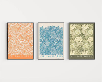 William Morris Art Nouveau Poster Set: Museum Exhibition Prints