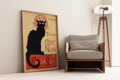 Steinlen Chat Noir - Black Cat Poster (available handframed or unframed)