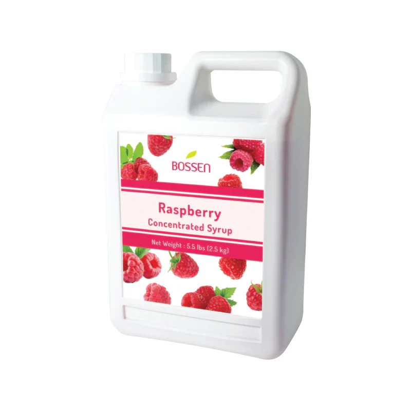 Raspberry | Multi-Use Premium Fruit Syrups | Bubble Tea Syrup | Fruit Puree | Fruit Smoothie | Fruit Slush Mix | Ships Free Within Canada on Orders Above CAD $199