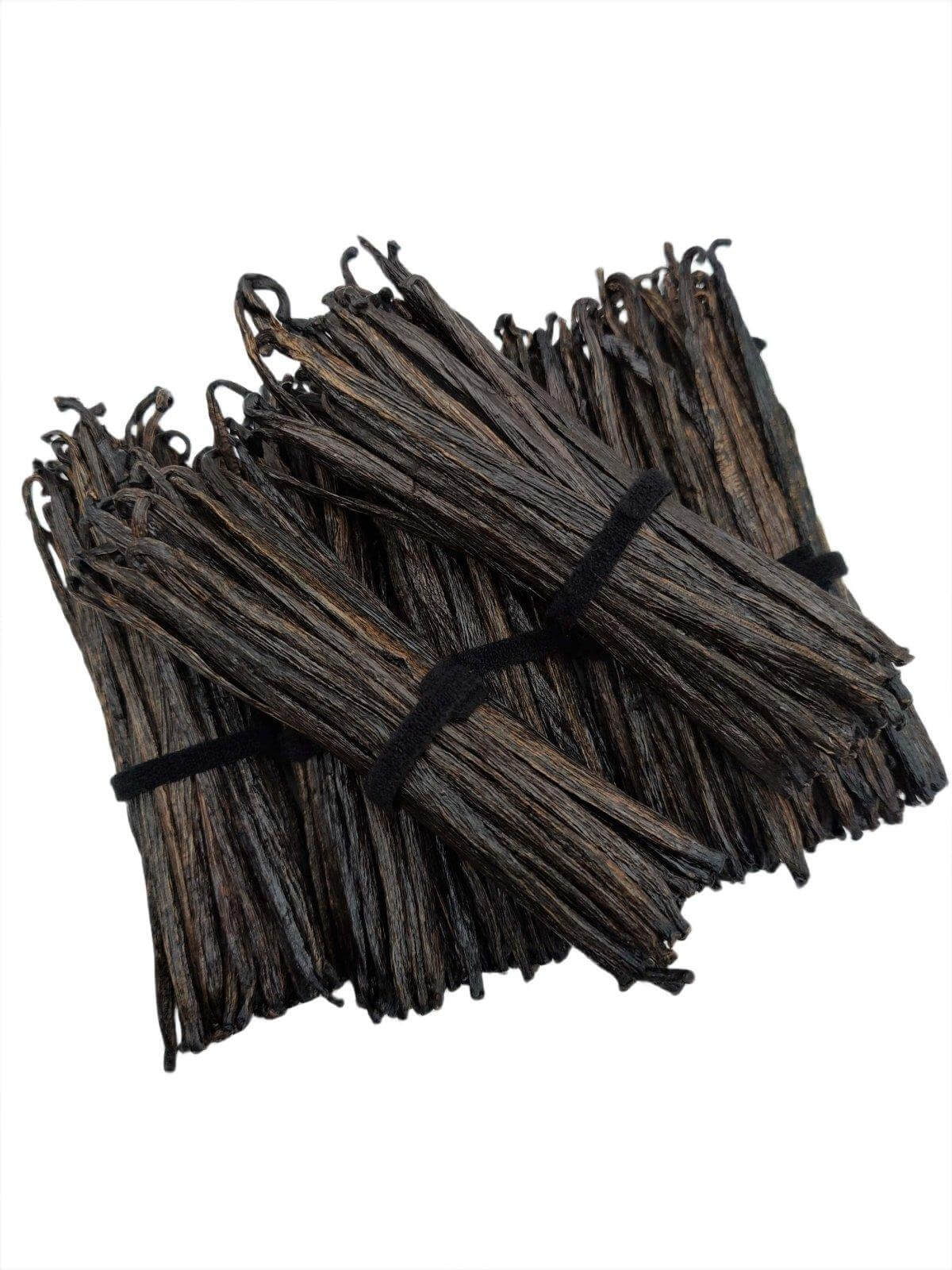 Gousses de vanille de Tahiti de grade B<br>Pour la fabrication d'extraits<BR>À la livre