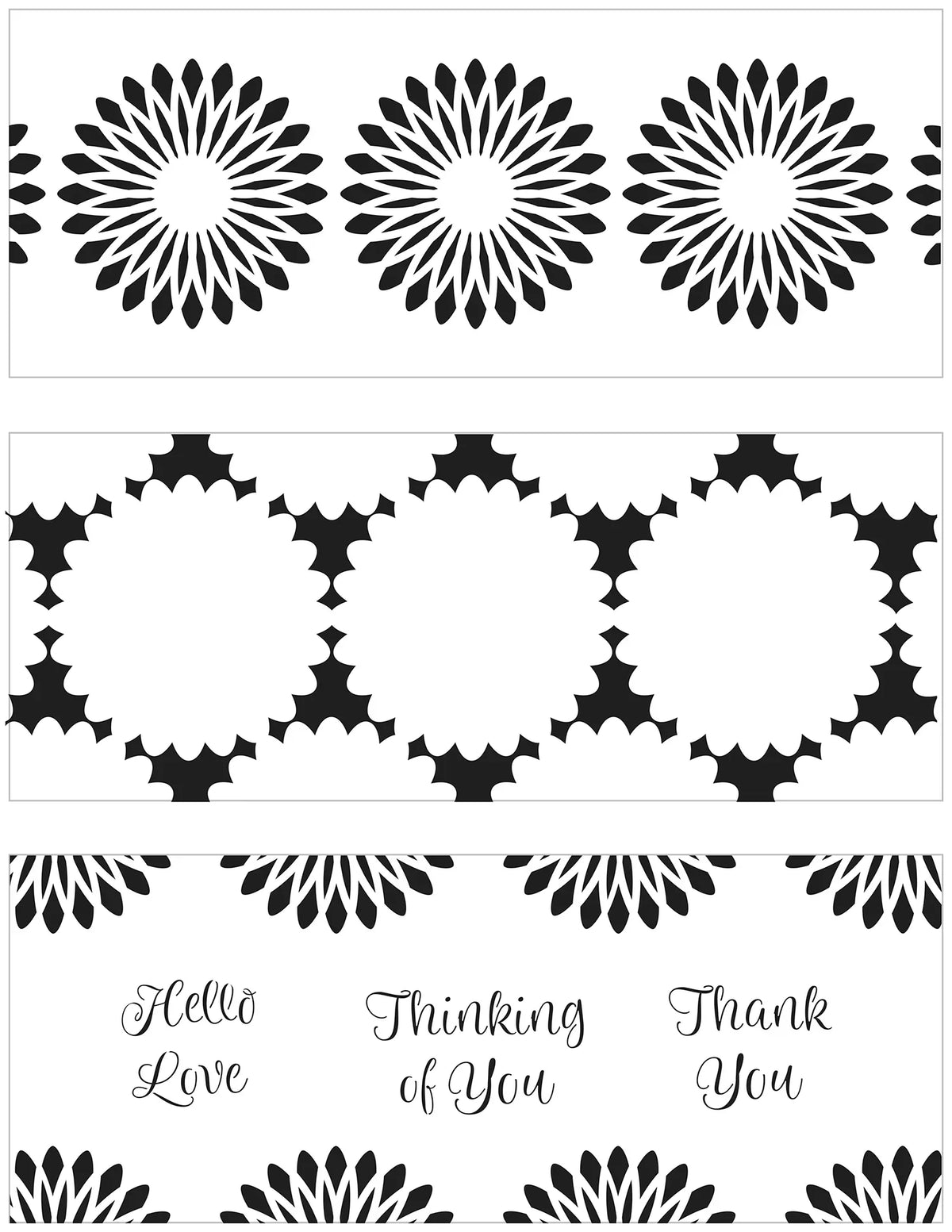 The Crafters Workshop Slimline Layered Triple Flowers