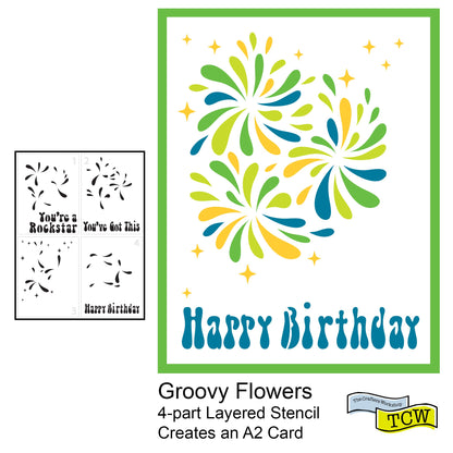 The Crafters Workshop Layered Groovy Flowers